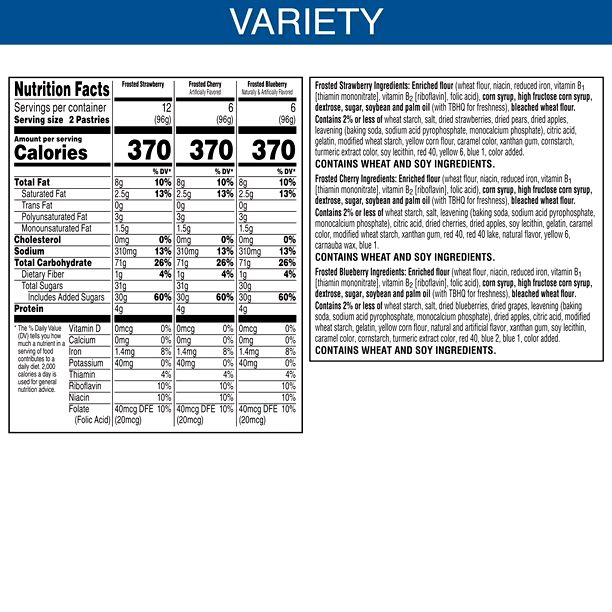 Variety Poptarts