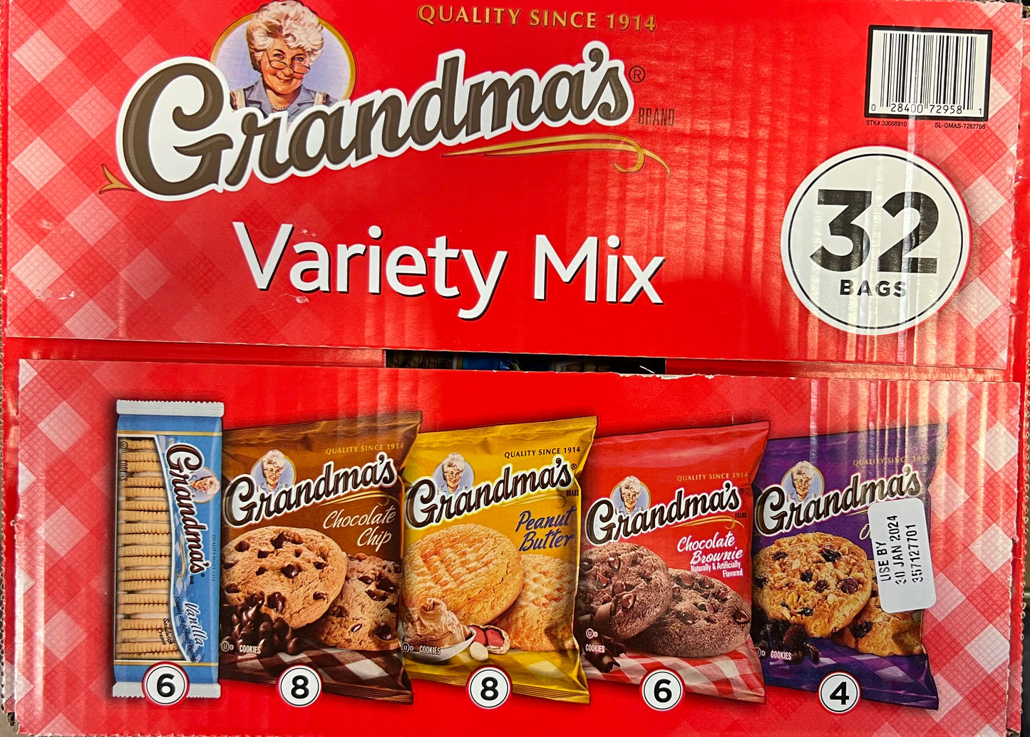 Grandmas Variety Cookies 32 count