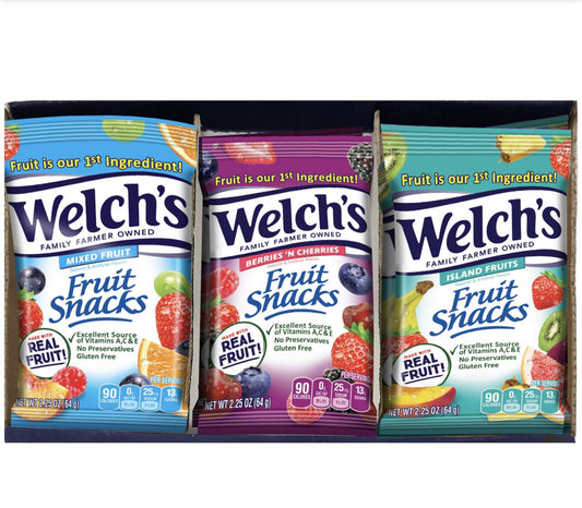 Welch’s fruit snack 20 count