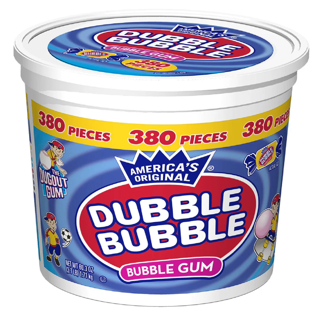 Dubble bubble gum 380 count
